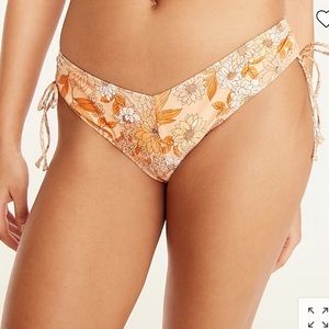 J.Crew Hipster Curved-waist Cheeky Bikini Bottom in Zinnia Floral